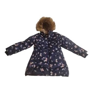 Lands' End Faux Fur Trimmed Coat